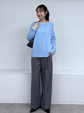 「ROPE' PICNIC（ロペピクニック）のアイテム（その他パンツ）」を使った、nozomiさん（レディース・162cm）の秋コーディネート