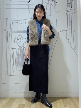「ROPE' PICNIC（ロペピクニック）のアイテム」を使った、nozomiさん（レディース・162cm）の秋コーディネート