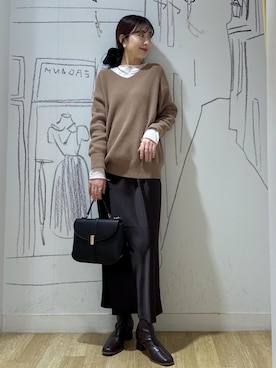 nozomiさん（レディース・162cm）の冬コーディネート