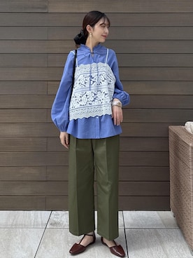 「ROPE' PICNIC（ロペピクニック）のアイテム」を使った、nozomiさん（レディース・162cm）の春コーディネート