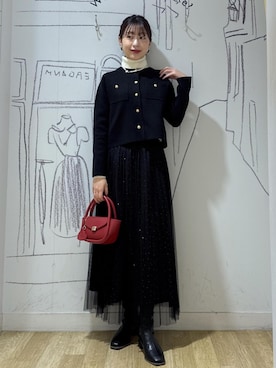 「アイテム（タイツ/ストッキング）」を使った、nozomiさん（レディース・162cm）の冬コーディネート