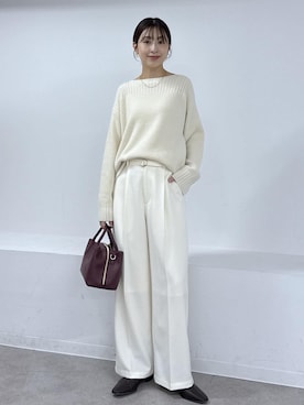 「ROPE' PICNIC（ロペピクニック）のアイテム（その他パンツ）」を使った、nozomiさん（レディース・162cm）の秋コーディネート