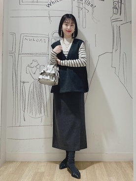 nozomiさん（レディース・162cm）の冬コーディネート