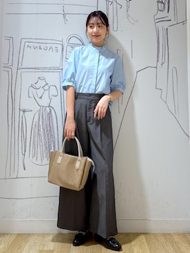 「アイテム（ローファー）」を使った、nozomiさん（レディース・162cm・30代）の夏コーディネート