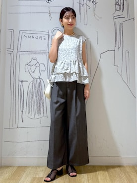 「アイテム（パンプス）」を使った、nozomiさん（レディース・162cm）の夏コーディネート