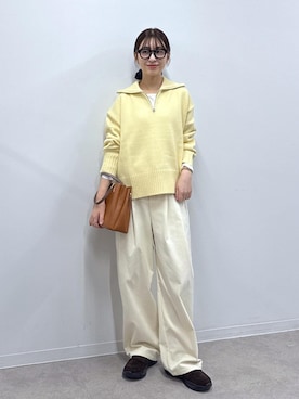 「ROPE' PICNIC（ロペピクニック）のアイテム（その他パンツ）」を使った、nozomiさん（レディース・162cm）の秋コーディネート