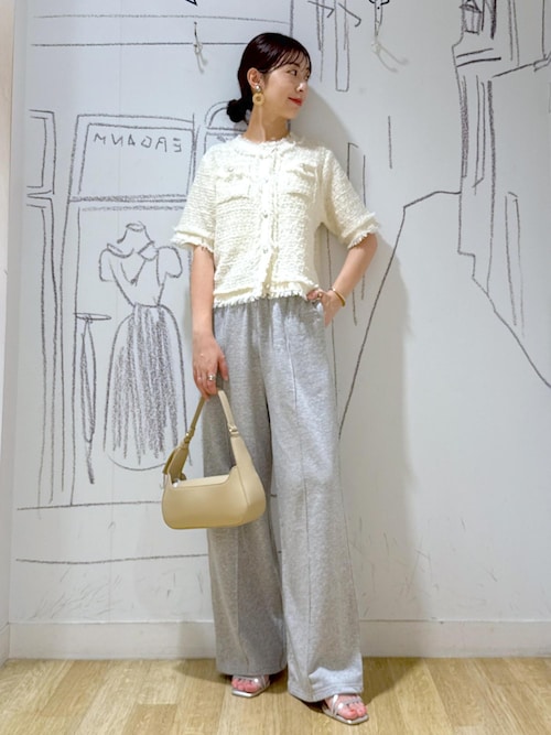 MMSC出品 セール】ロゴ刺繍入りワイドスウェットパンツ（その他パンツ