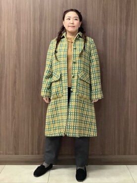 「Jocomomola（ホコモモラ）のアイテム（その他アウター）」を使った、Jocomomolaさん（レディース・160cm）の冬コーディネート