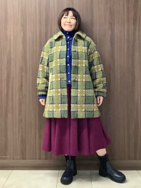 「Jocomomola（ホコモモラ）のアイテム（その他アウター）」を使った、Jocomomolaさん（レディース・160cm）の秋コーディネート