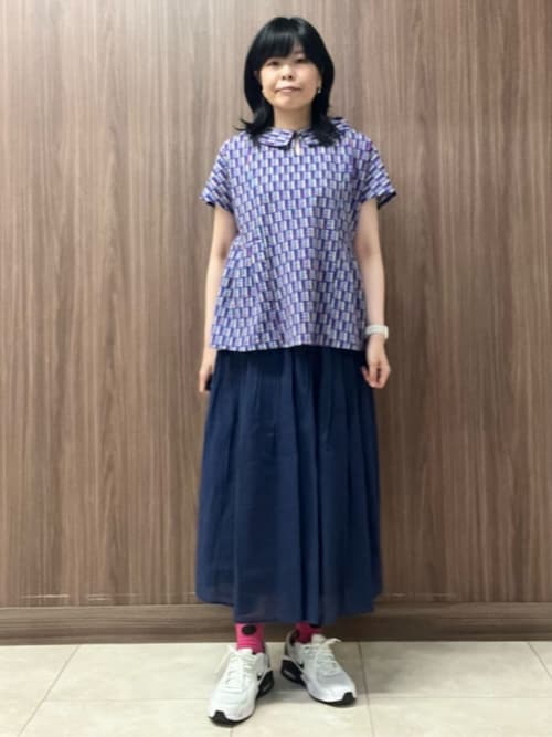 Jocomomola（ホコモモラ） スカート Temblar ピンタックゴムギャザー