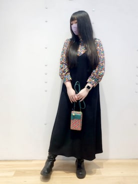 「Jocomomola（ホコモモラ）のアイテム（ワンピース/ドレス）」を使った、Jocomomolaさん（レディース・167cm）の春コーディネート