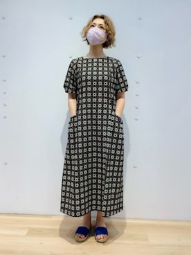 「Jocomomola（ホコモモラ）のアイテム（ワンピース/ドレス）」を使った、Jocomomolaさん（レディース・159cm）の夏コーディネート