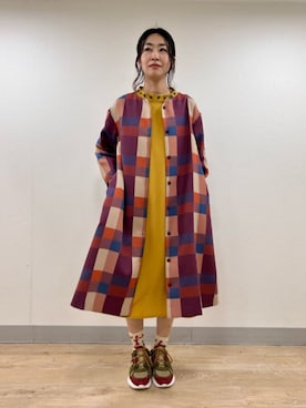 「Jocomomola（ホコモモラ）のアイテム（その他アウター）」を使った、Jocomomolaさん（レディース・160cm）の秋コーディネート