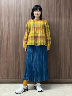 「Jocomomola（ホコモモラ）のアイテム」を使った、Jocomomolaさん（レディース・158cm）の春コーディネート