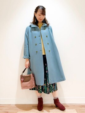 「Jocomomola（ホコモモラ）のアイテム（その他アウター）」を使った、Jocomomolaさん（レディース・160cm）の秋コーディネート