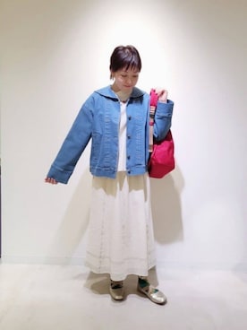 「Jocomomola（ホコモモラ）のアイテム（その他アウター）」を使った、Jocomomolaさん（レディース・160cm）の春コーディネート