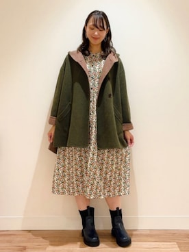 「Jocomomola（ホコモモラ）のアイテム（その他アウター）」を使った、Jocomomolaさん（レディース・160cm）の秋コーディネート