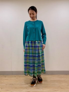 「Jocomomola（ホコモモラ）のアイテム（スカート）」を使った、Jocomomolaさん（レディース・160cm）の春コーディネート
