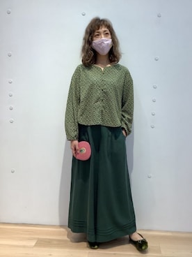 「Jocomomola（ホコモモラ）のアイテム（財布/小物）」を使った、Jocomomolaさん（レディース・160cm）の秋コーディネート