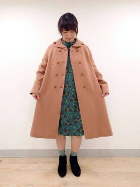 「Jocomomola（ホコモモラ）のアイテム（その他アウター）」を使った、Jocomomolaさん（レディース・160cm）の秋コーディネート