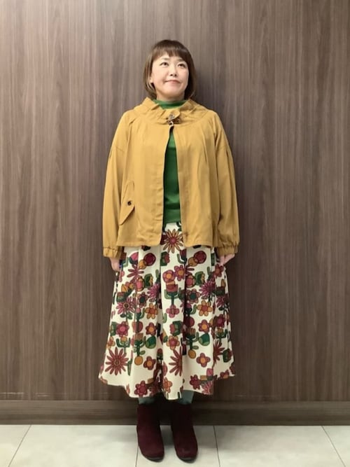 Jocomomola（ホコモモラ） スカート Candy Flower プリントスカート