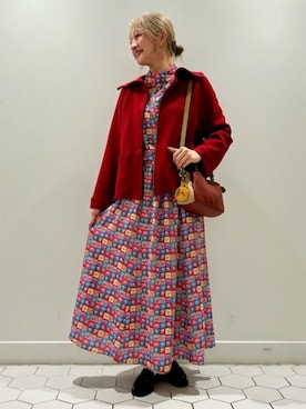 「Jocomomola（ホコモモラ）のアイテム（その他アウター）」を使った、Jocomomolaさん（レディース・160cm）の秋コーディネート