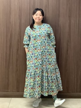 「Jocomomola（ホコモモラ）のアイテム（ワンピース/ドレス）」を使った、Jocomomolaさん（レディース・153cm）の春コーディネート