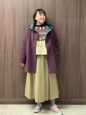 「Jocomomola（ホコモモラ）のアイテム（その他アウター）」を使った、Jocomomolaさん（レディース・160cm）の秋コーディネート