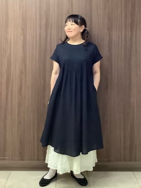 「Jocomomola（ホコモモラ）のアイテム（ワンピース/ドレス）」を使った、Jocomomolaさん（レディース・153cm）の夏コーディネート