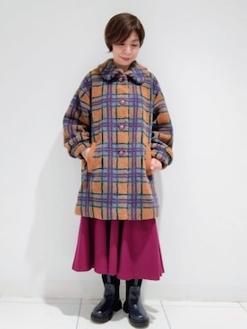「Jocomomola（ホコモモラ）のアイテム（その他アウター）」を使った、Jocomomolaさん（レディース・160cm）の秋コーディネート