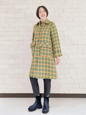 「Jocomomola（ホコモモラ）のアイテム（その他アウター）」を使った、Jocomomolaさん（レディース・160cm）の冬コーディネート