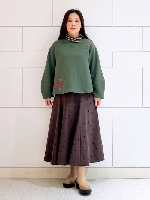 ホコモモラ（JOCOMOMOLA）/Baile Esponjoso フロッキードットスカート Baile Esponjoso フロッキードットスカート（スカート）｜Jocomomola