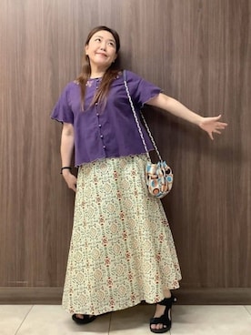 「インド綿」｜Jocomomolaさん（レディース・160cm）の夏コーディネート