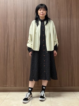 「Jocomomola（ホコモモラ）のアイテム」を使った、Jocomomolaさん（レディース・158cm）の春コーディネート