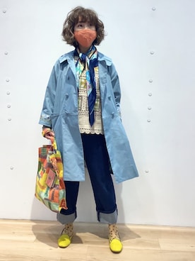 「Jocomomola（ホコモモラ）のアイテム（財布/小物）」を使った、Jocomomolaさん（レディース・159cm）の冬コーディネート