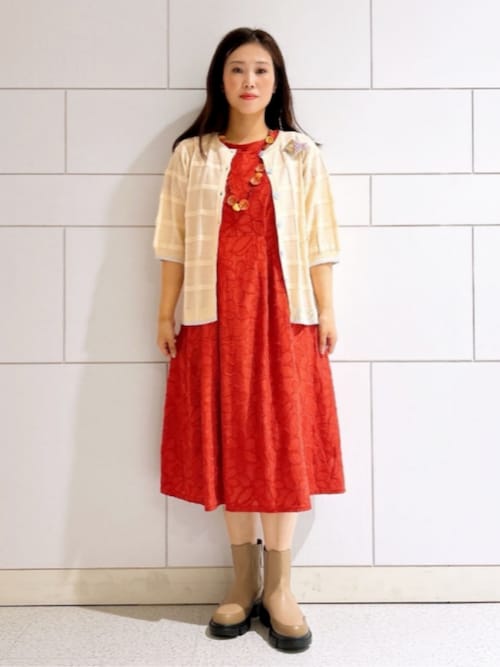 Jocomomola（ホコモモラ） カーディガン Pez nandador お魚ブローチ