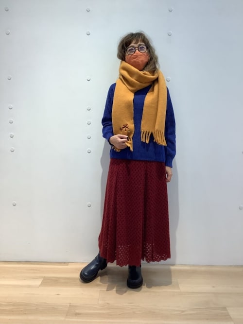 【新品】フェイラー花柄刺繍ウールショール ストール 花柄刺繍シルクウール大判ストール 刺繍 レディース 春