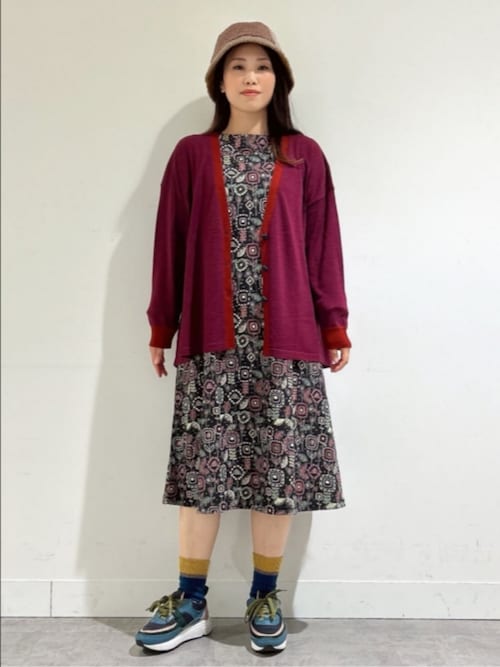 セール】Lana blend 配色トッパーカーディガン（カーディガン/ボレロ