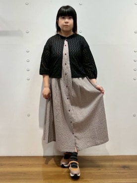 「Jocomomola（ホコモモラ）のアイテム（ワンピース/ドレス）」を使った、Jocomomolaさん（レディース・152cm）の夏コーディネート