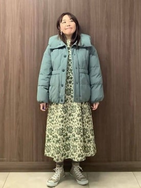 「Jocomomola（ホコモモラ）のアイテム（ワンピース/ドレス）」を使った、Jocomomolaさん（レディース・153cm）の冬コーディネート