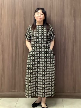 「Jocomomola（ホコモモラ）のアイテム（ワンピース/ドレス）」を使った、Jocomomolaさん（レディース・153cm）の夏コーディネート