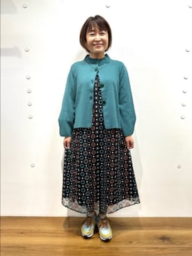 「Jocomomola（ホコモモラ）のアイテム（ワンピース/ドレス）」を使った、Jocomomolaさん（レディース・149cm）の秋コーディネート