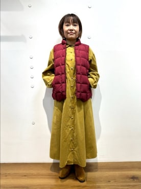 「Jocomomola（ホコモモラ）のアイテム（ワンピース/ドレス）」を使った、Jocomomolaさん（レディース・148cm）の秋コーディネート