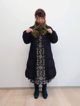 「Jocomomola（ホコモモラ）のアイテム（ワンピース/ドレス）」を使った、Jocomomolaさん（レディース・162cm）の冬コーディネート