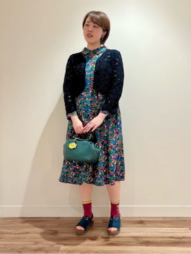 「Jocomomola（ホコモモラ）のアイテム（ワンピース/ドレス）」を使った、Jocomomolaさん（レディース・167cm）の春コーディネート