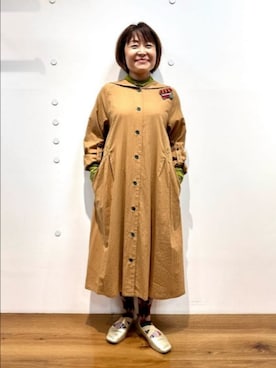 「Jocomomola（ホコモモラ）のアイテム（ワンピース/ドレス）」を使った、Jocomomolaさん（レディース・148cm）の秋コーディネート