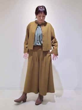 「Jocomomola（ホコモモラ）のアイテム（その他アウター）」を使った、Jocomomolaさん（レディース・160cm）の冬コーディネート