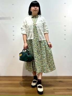 「Jocomomola（ホコモモラ）のアイテム」を使った、Jocomomolaさん（レディース・152cm）の夏コーディネート