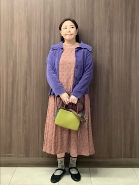 「Jocomomola（ホコモモラ）のアイテム（ワンピース/ドレス）」を使った、Jocomomolaさん（レディース・153cm）の秋コーディネート