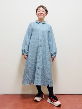 「Jocomomola（ホコモモラ）のアイテム」を使った、Jocomomolaさん（レディース・153cm）の春コーディネート